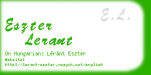 eszter lerant business card